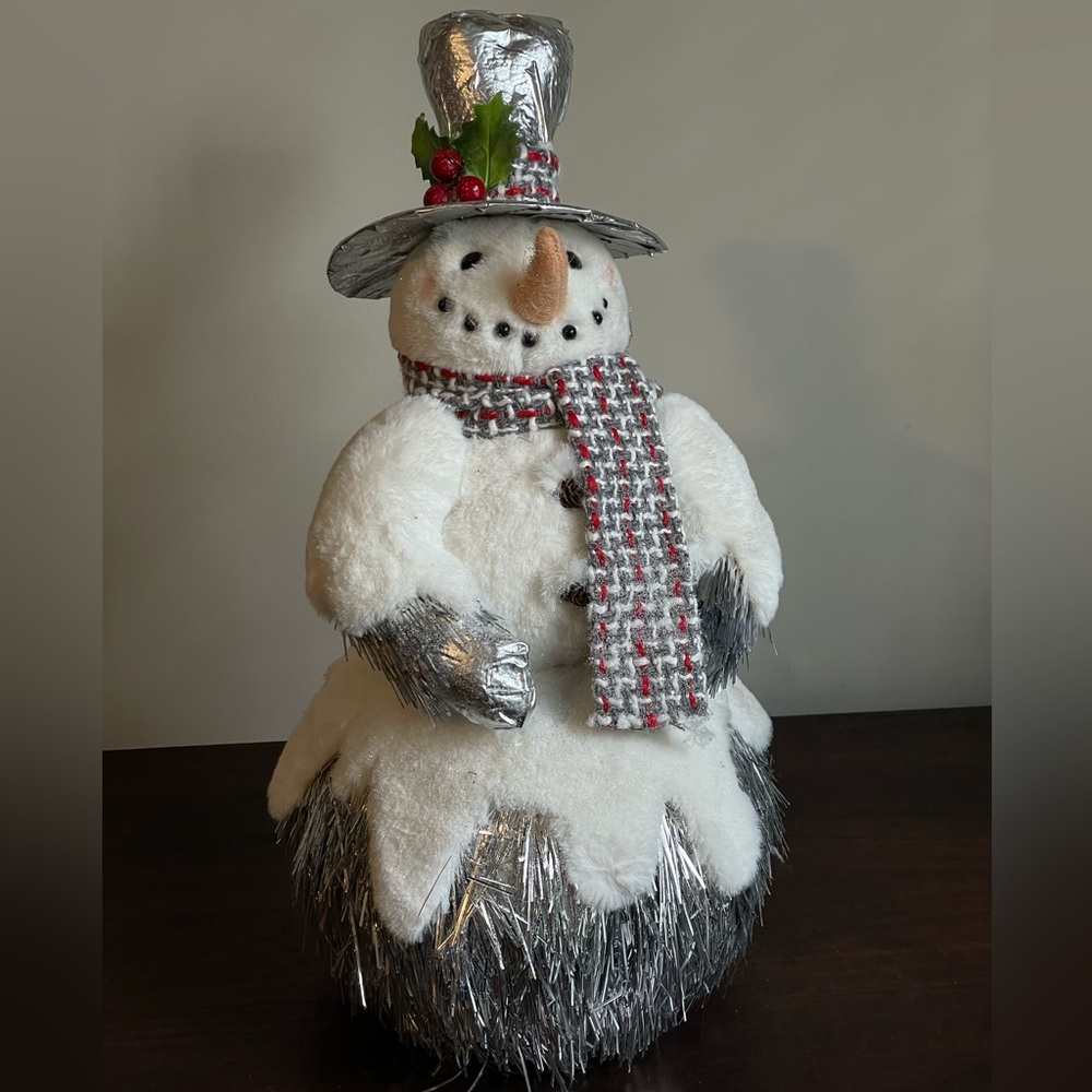 White and Silver Snowman